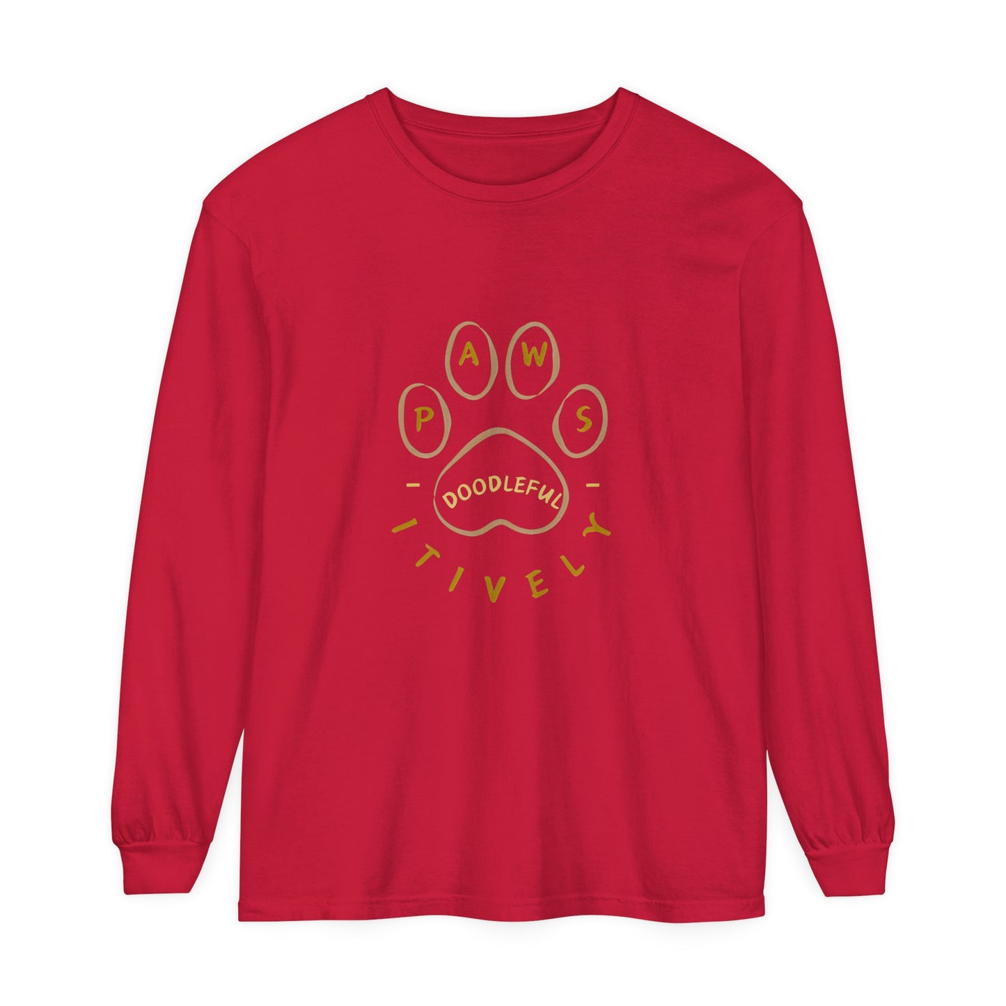 Pawsitively Doodleful Unisex Long Sleeve T-Shirt