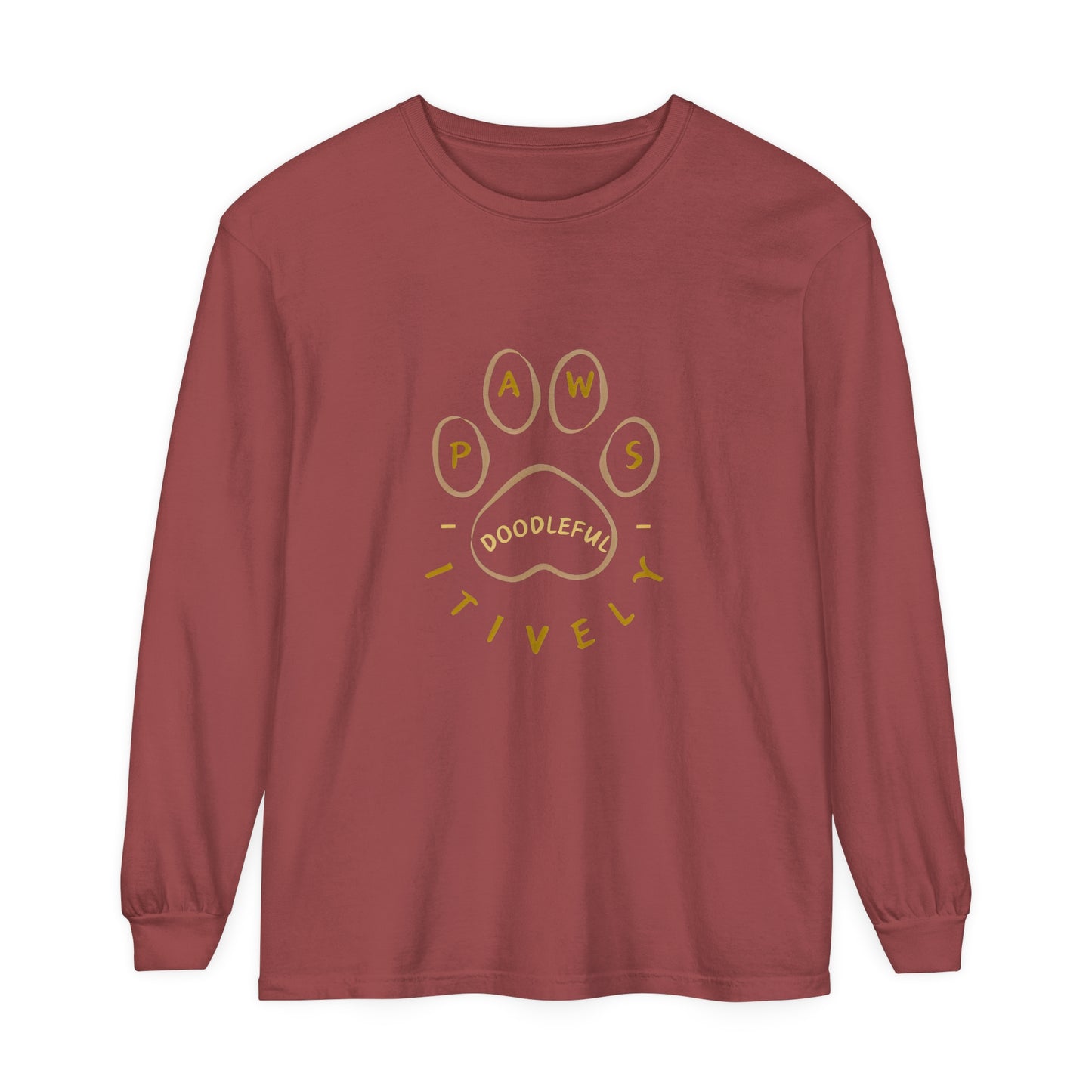 Pawsitively Doodleful Unisex Long Sleeve T-Shirt