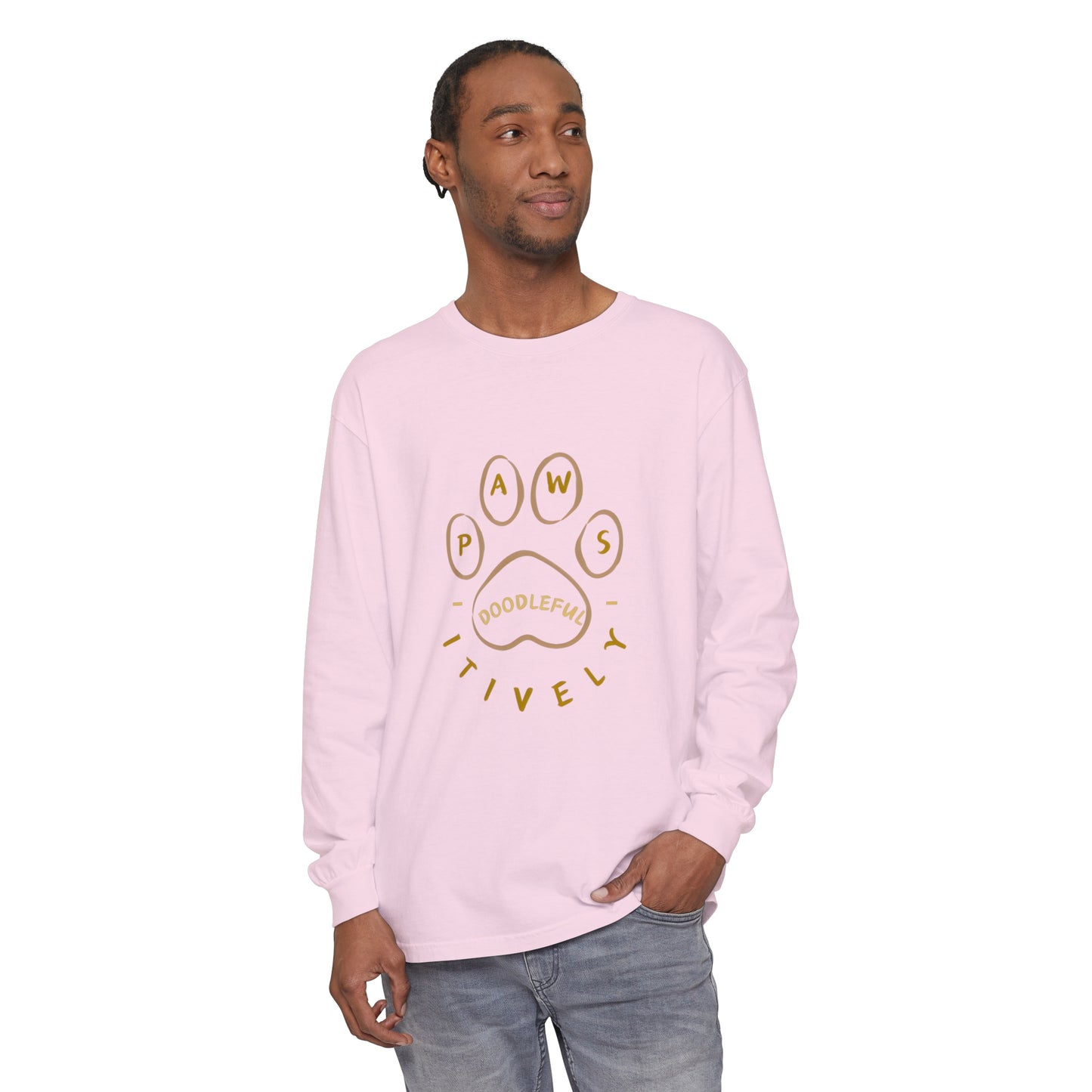 Pawsitively Doodleful Unisex Long Sleeve T-Shirt