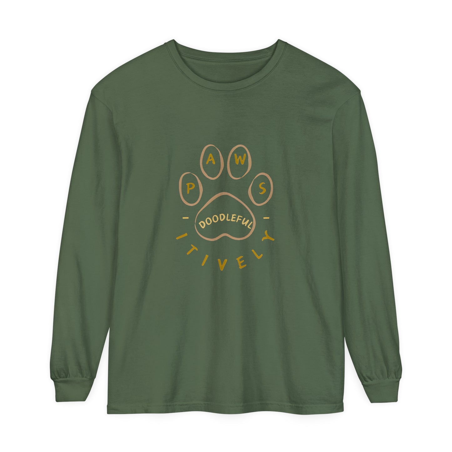 Pawsitively Doodleful Unisex Long Sleeve T-Shirt