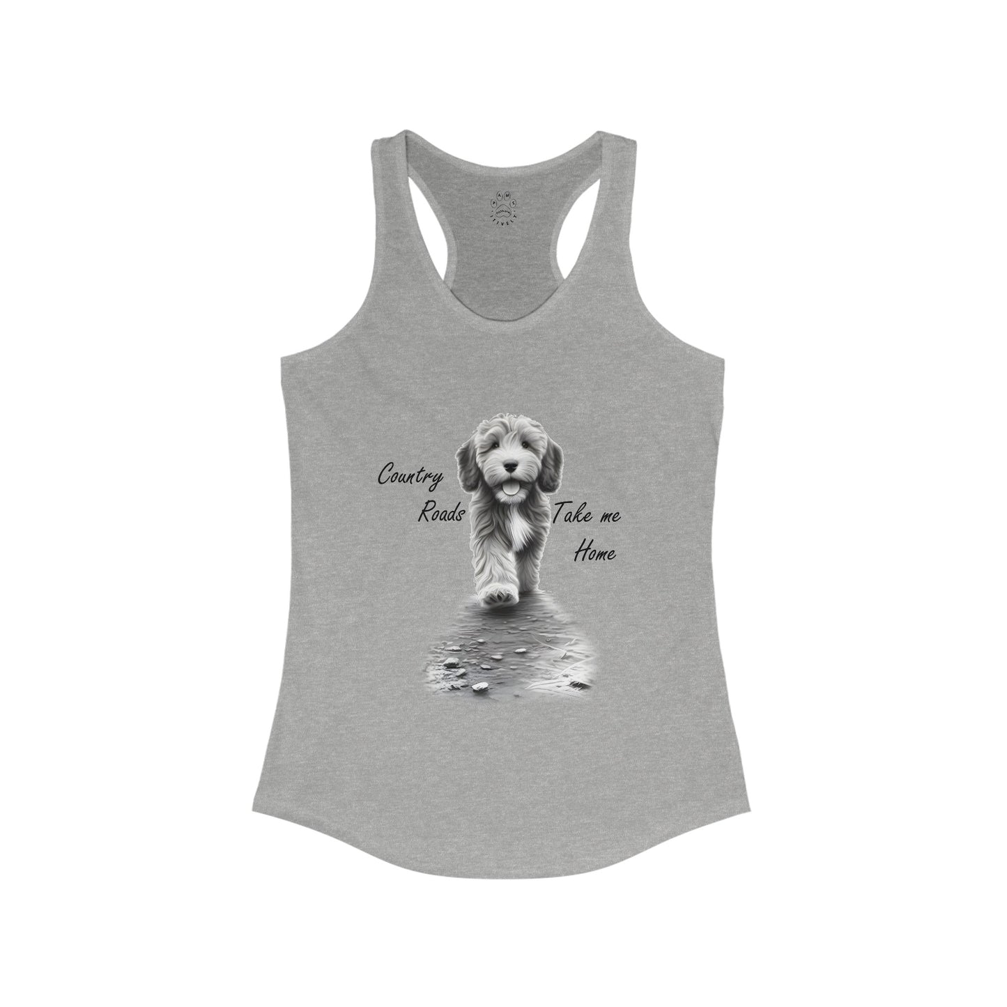Country Roads Take Me Home Women's Ideal Racerback Tank