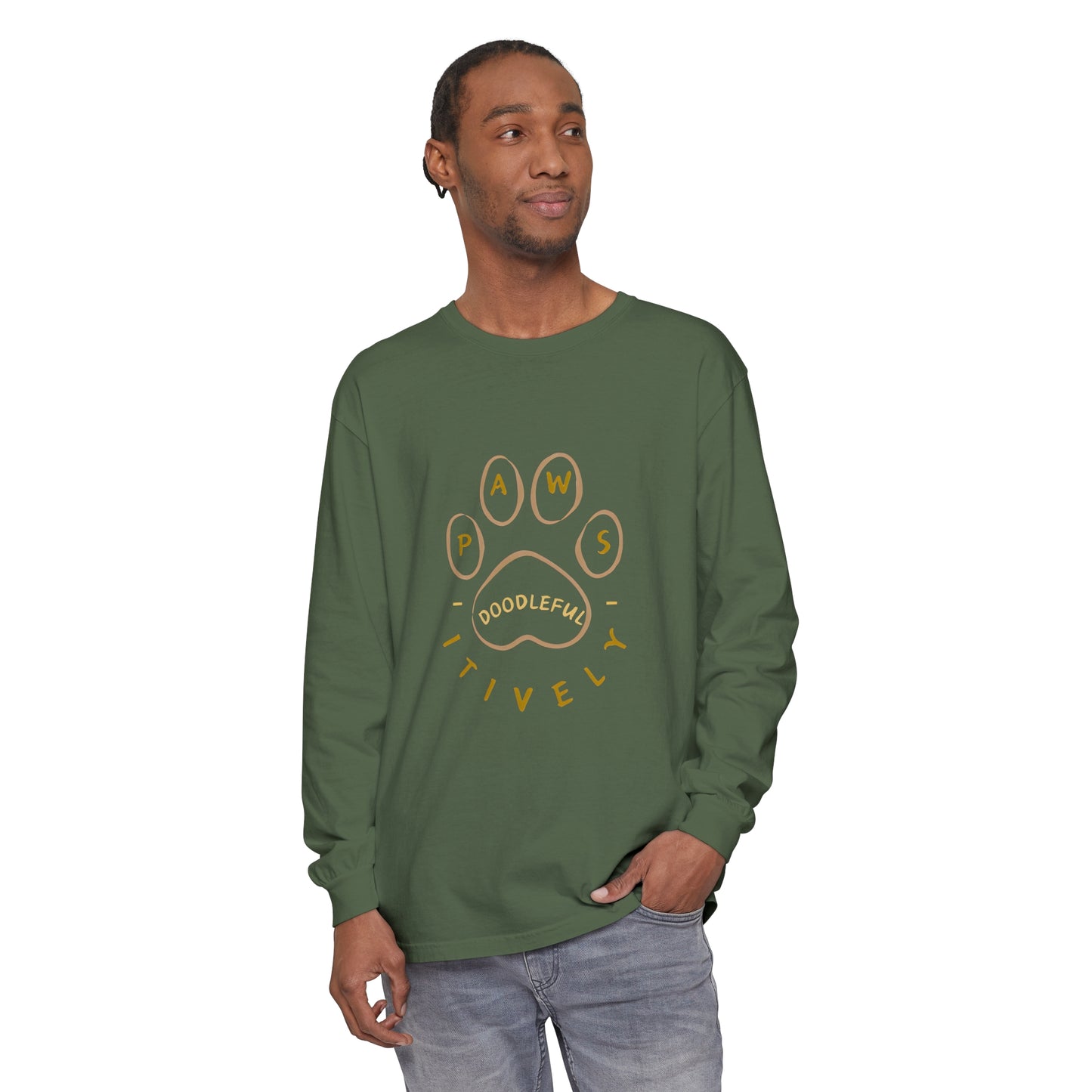 Pawsitively Doodleful Unisex Long Sleeve T-Shirt