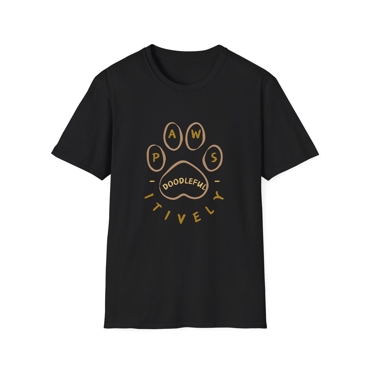 Pawsitively Doodleful Unisex Softstyle T-Shirt
