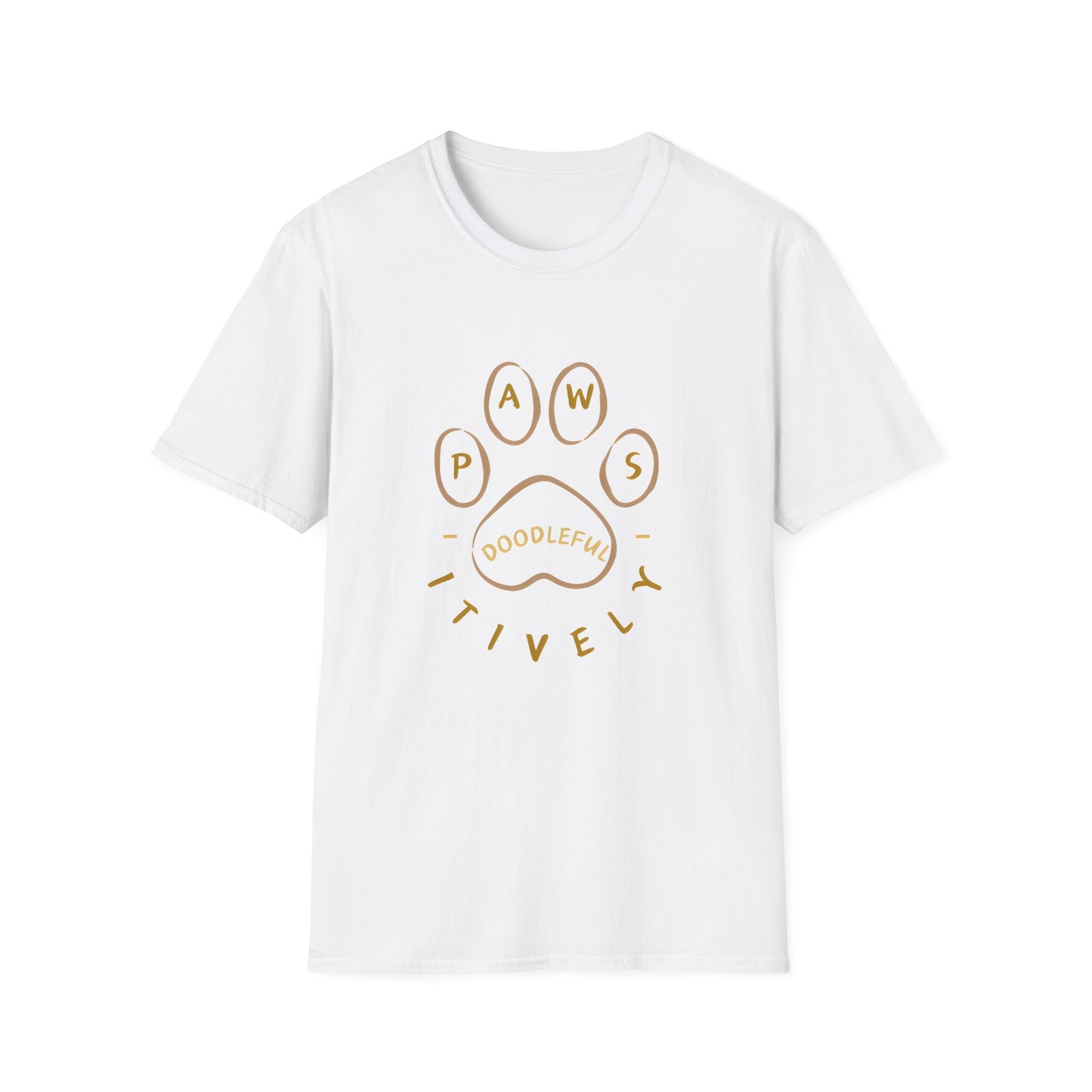Pawsitively Doodleful Unisex Softstyle T-Shirt