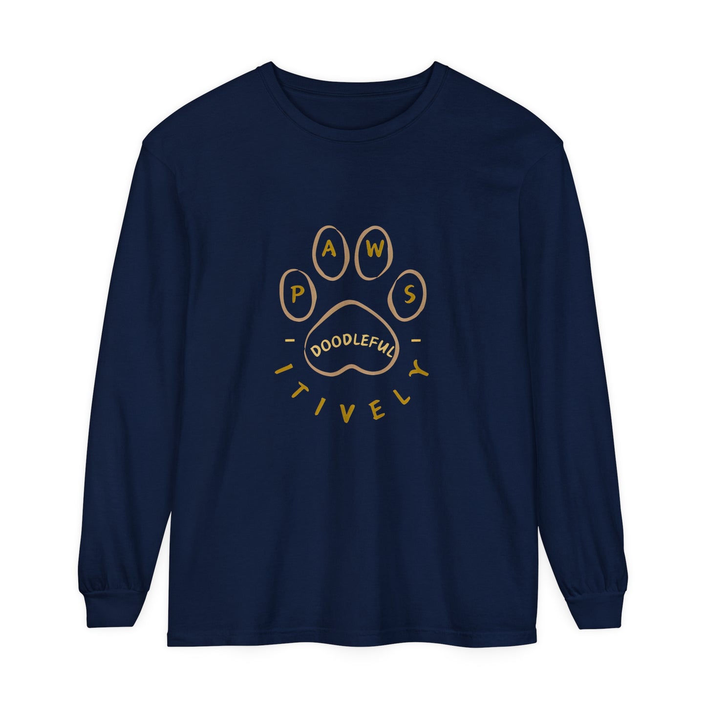 Pawsitively Doodleful Unisex Long Sleeve T-Shirt