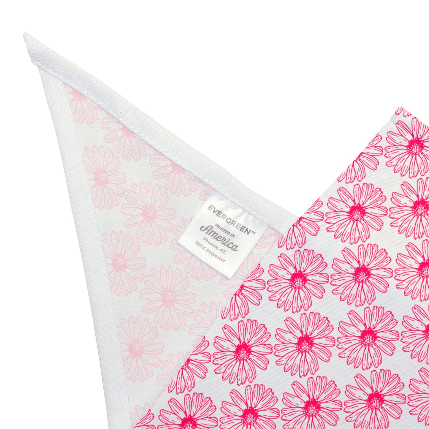 Pink Flower Pet Bandana
