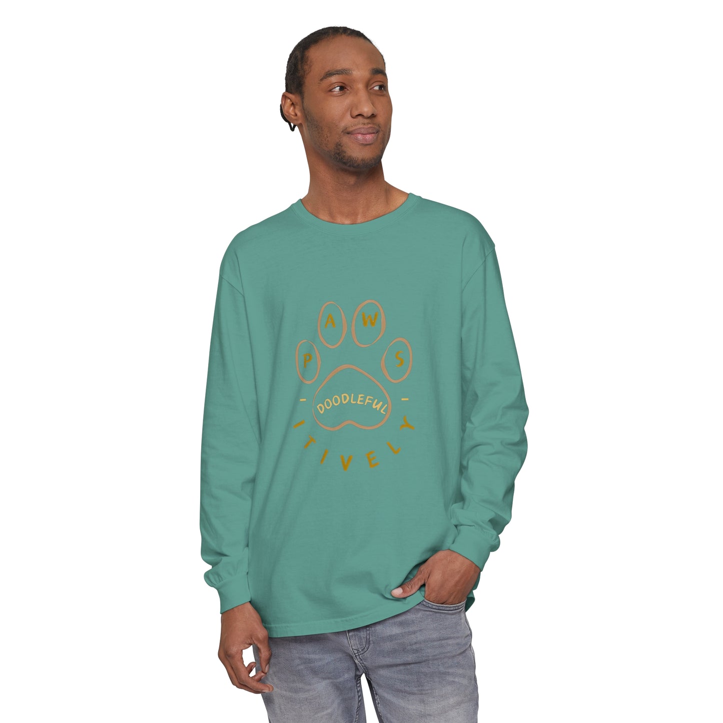 Pawsitively Doodleful Unisex Long Sleeve T-Shirt