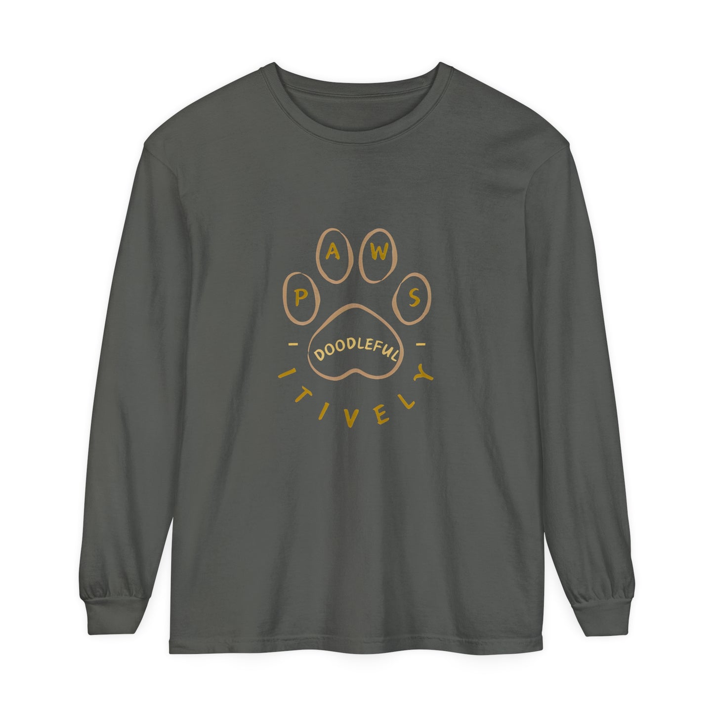 Pawsitively Doodleful Unisex Long Sleeve T-Shirt
