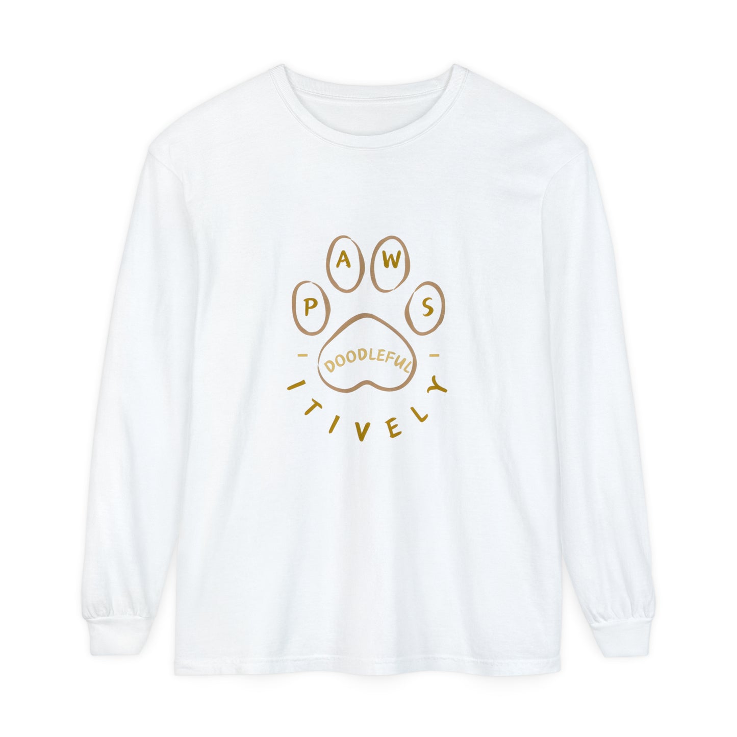 Pawsitively Doodleful Unisex Long Sleeve T-Shirt