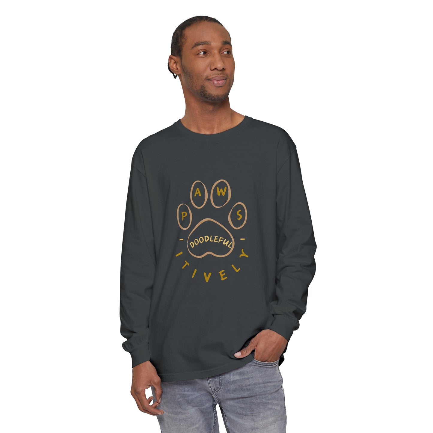 Pawsitively Doodleful Unisex Long Sleeve T-Shirt