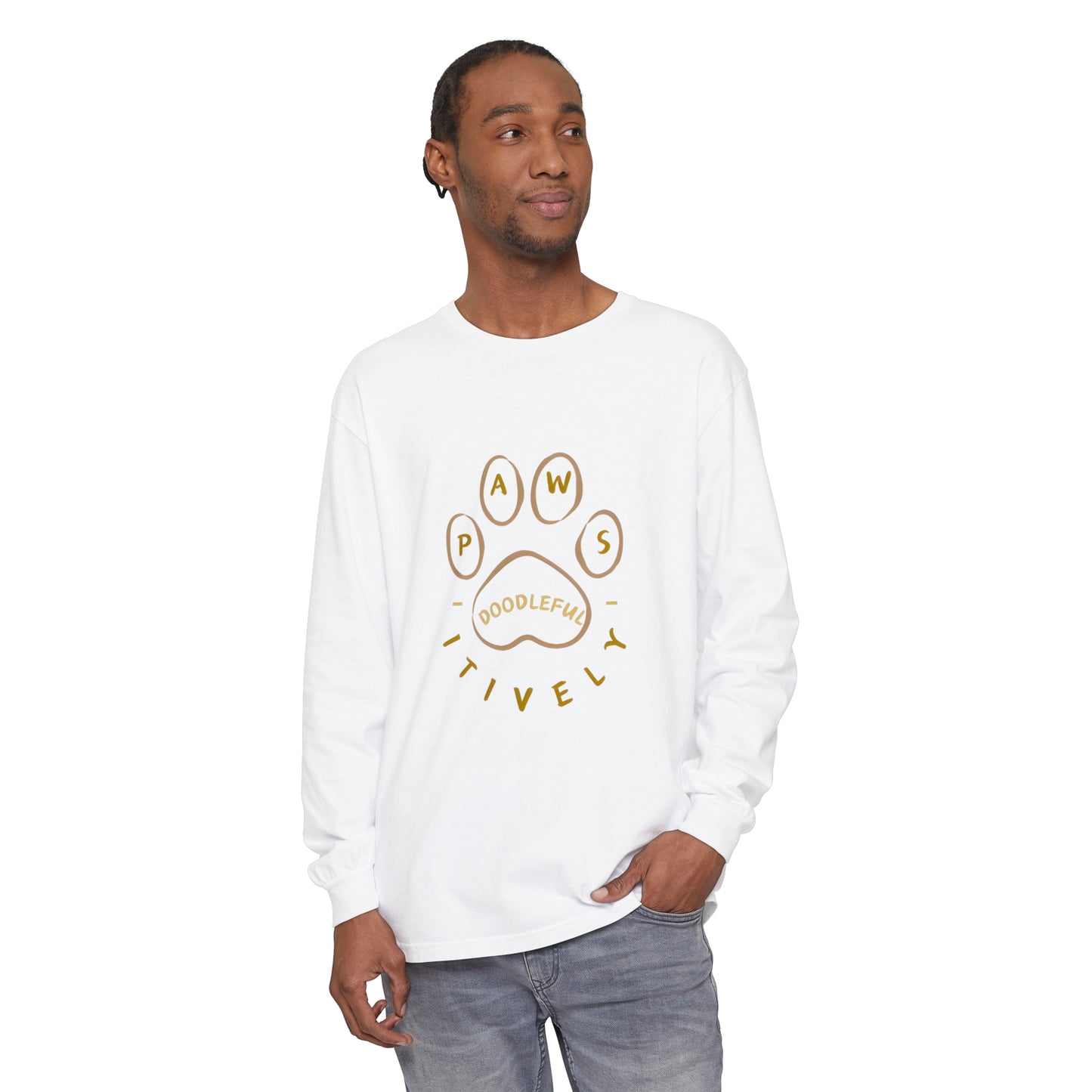 Pawsitively Doodleful Unisex Long Sleeve T-Shirt