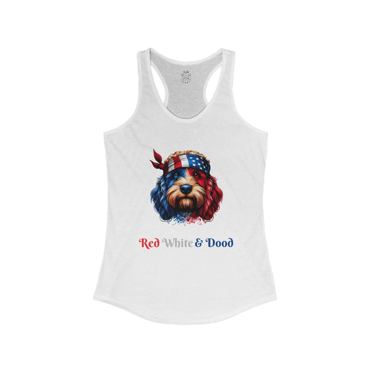 Red White and Dood Women's Ideal Racerback Tank