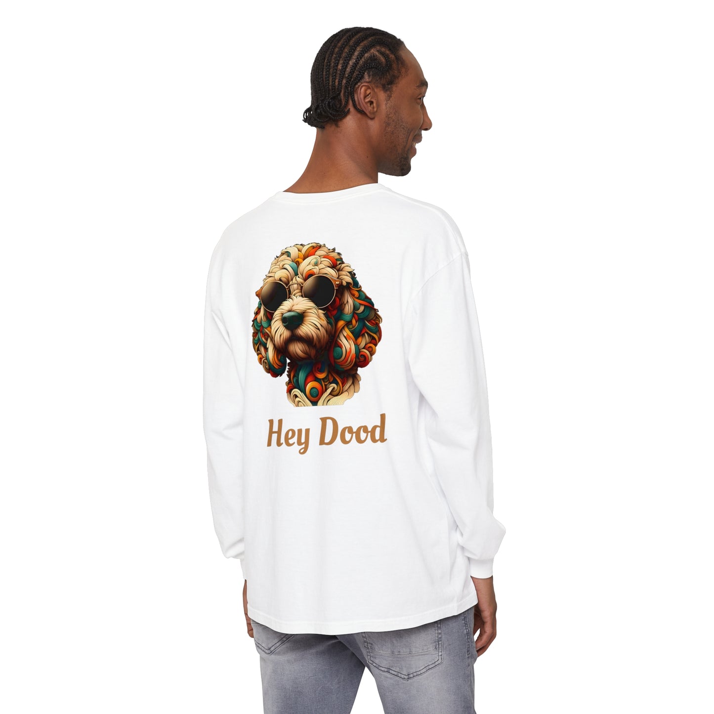 Hey Dood Unisex Garment-dyed Long Sleeve T-Shirt