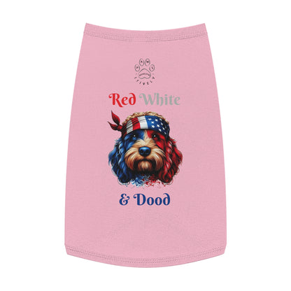 Red White and Dood Pet Tank Top