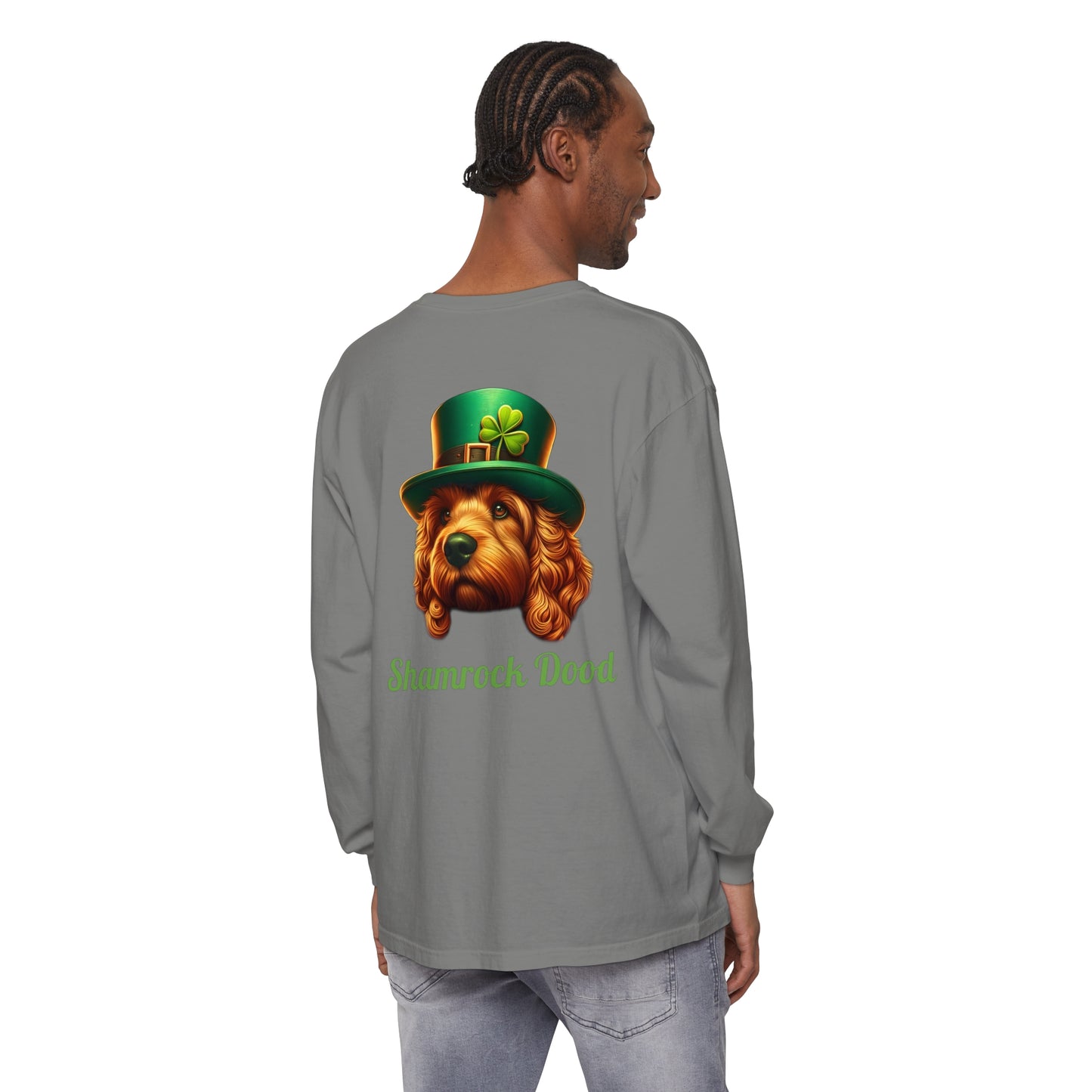 Shamrock Dood Unisex Garment-dyed Long Sleeve T-Shirt