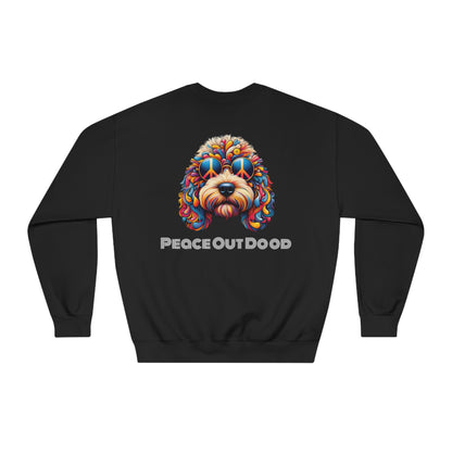 Peace Out Dood Unisex DryBlend® Crewneck Sweatshirt