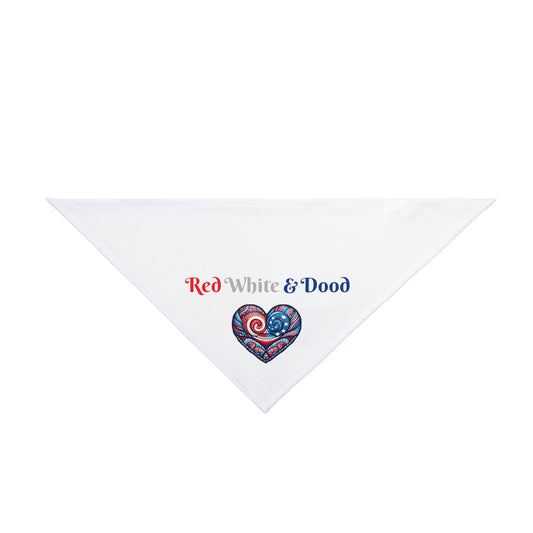 Red, White, & Dood Pet Bandana