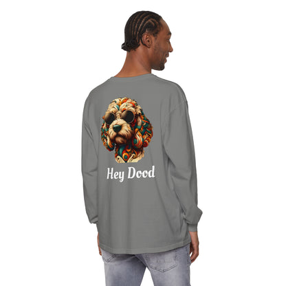 Hey Dood Unisex Garment-dyed Long Sleeve T-Shirt