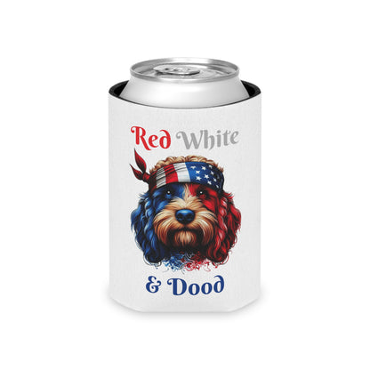 Red White and Dood Can Cooler