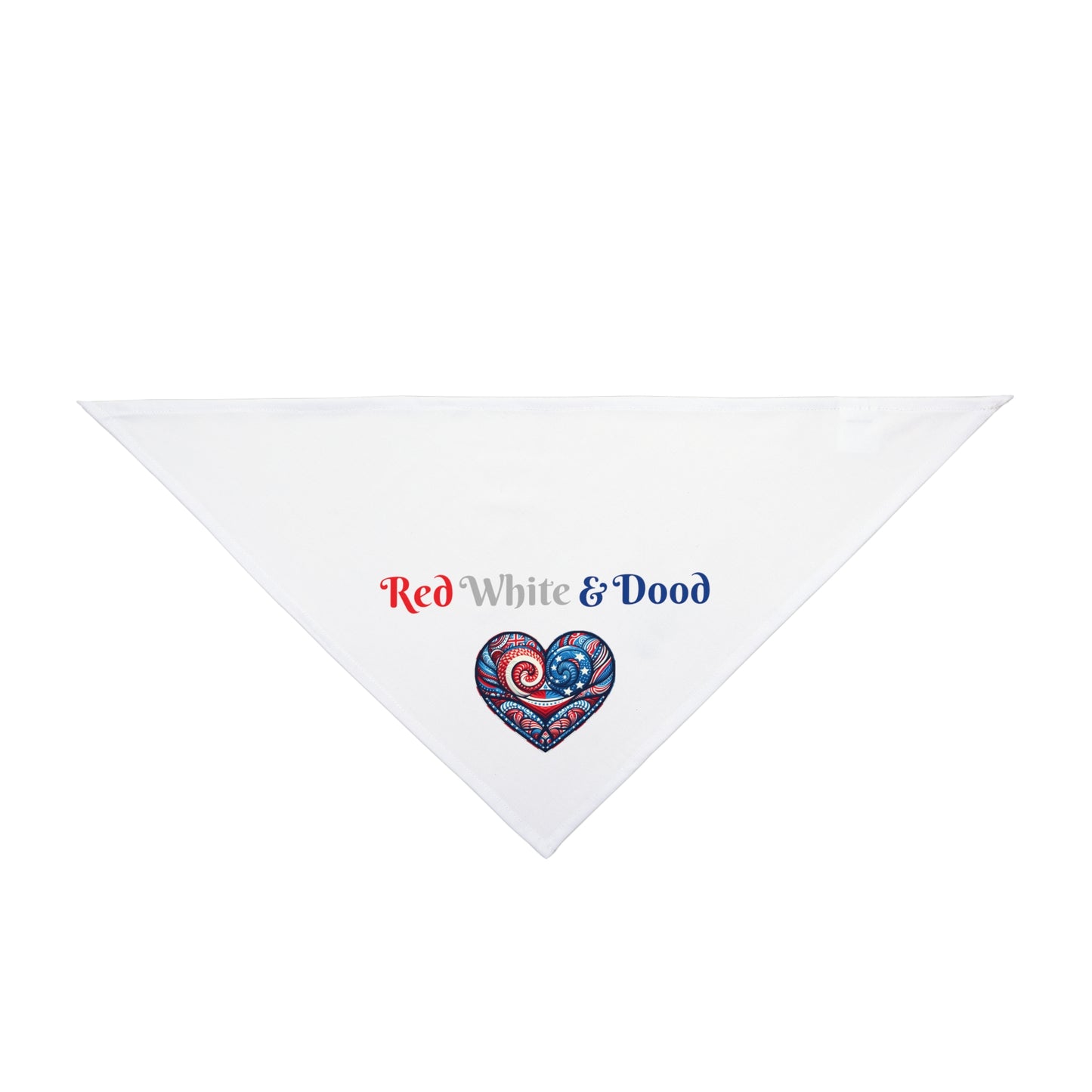 Red, White, & Dood Pet Bandana