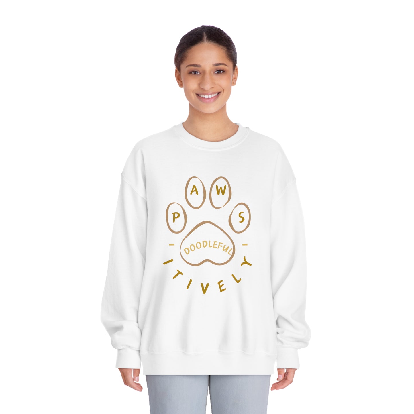 Pawsitively Doodleful Unisex DryBlend® Crewneck Sweatshirt