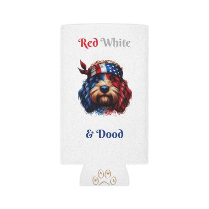 Red White and Dood Can Cooler