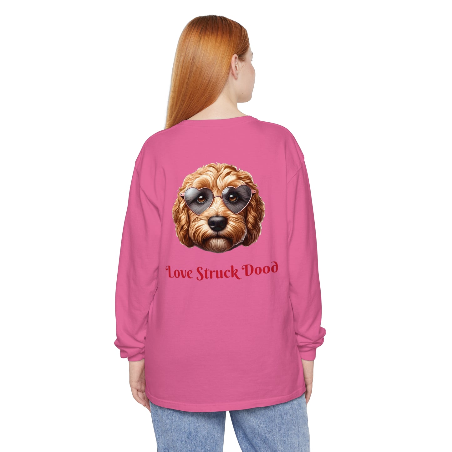 Love Struck Dood Unisex Garment-dyed Long Sleeve T-Shirt