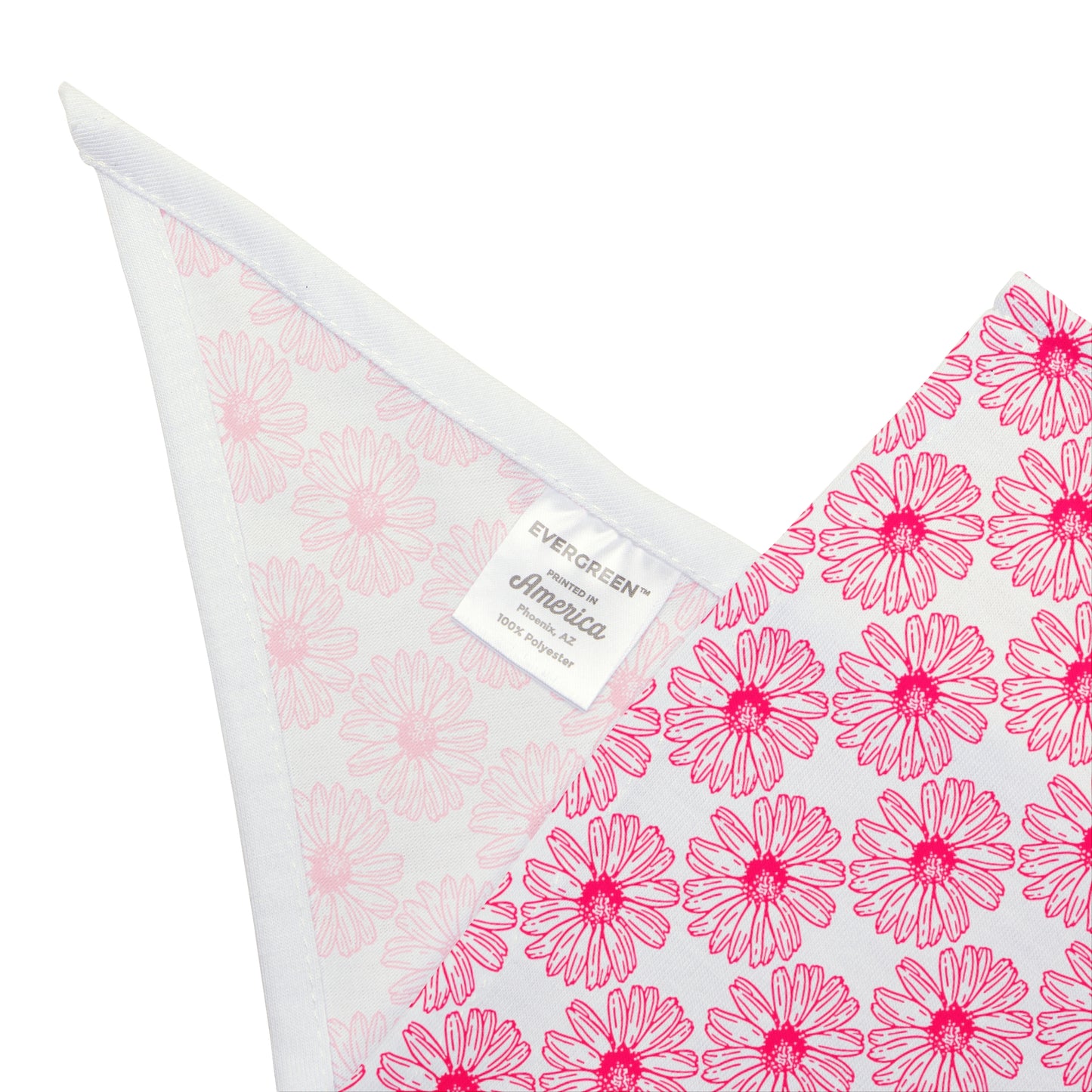 Pink Flower Pet Bandana