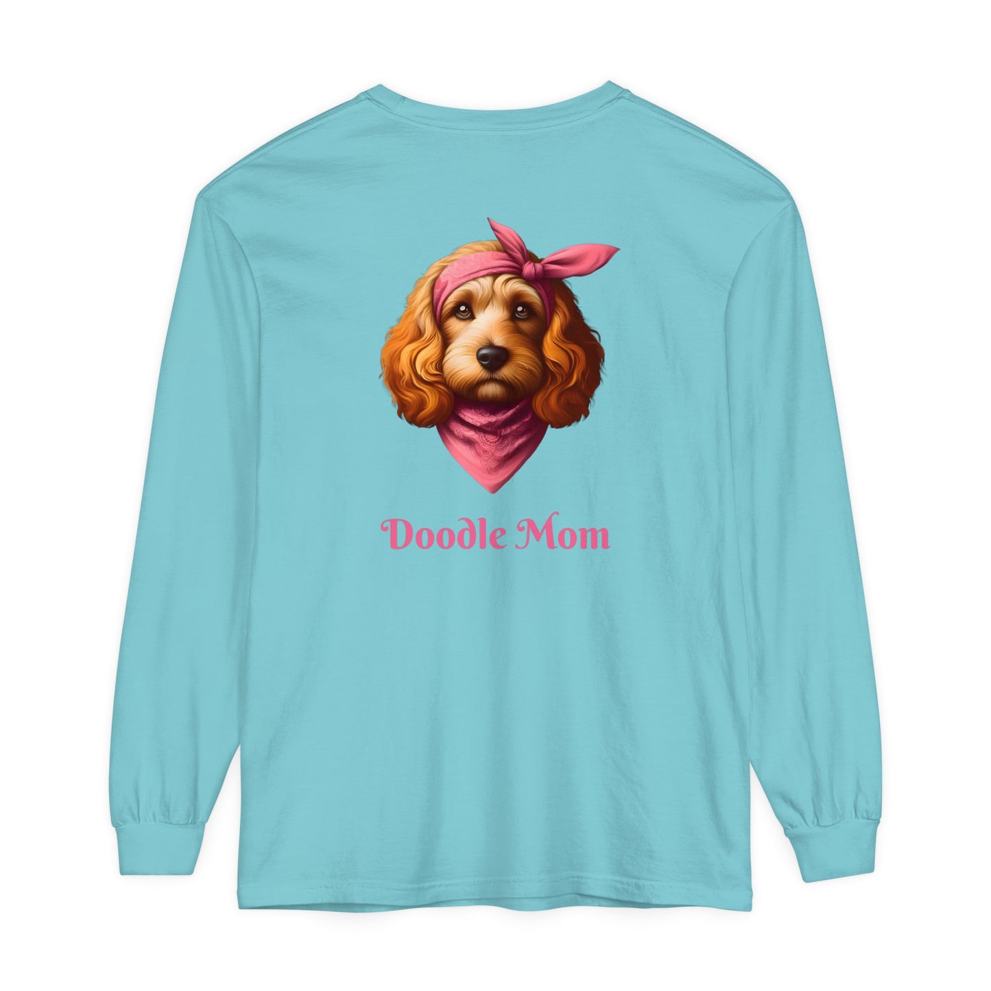 Doodle Mom Unisex Garment-dyed Long Sleeve T-Shirt