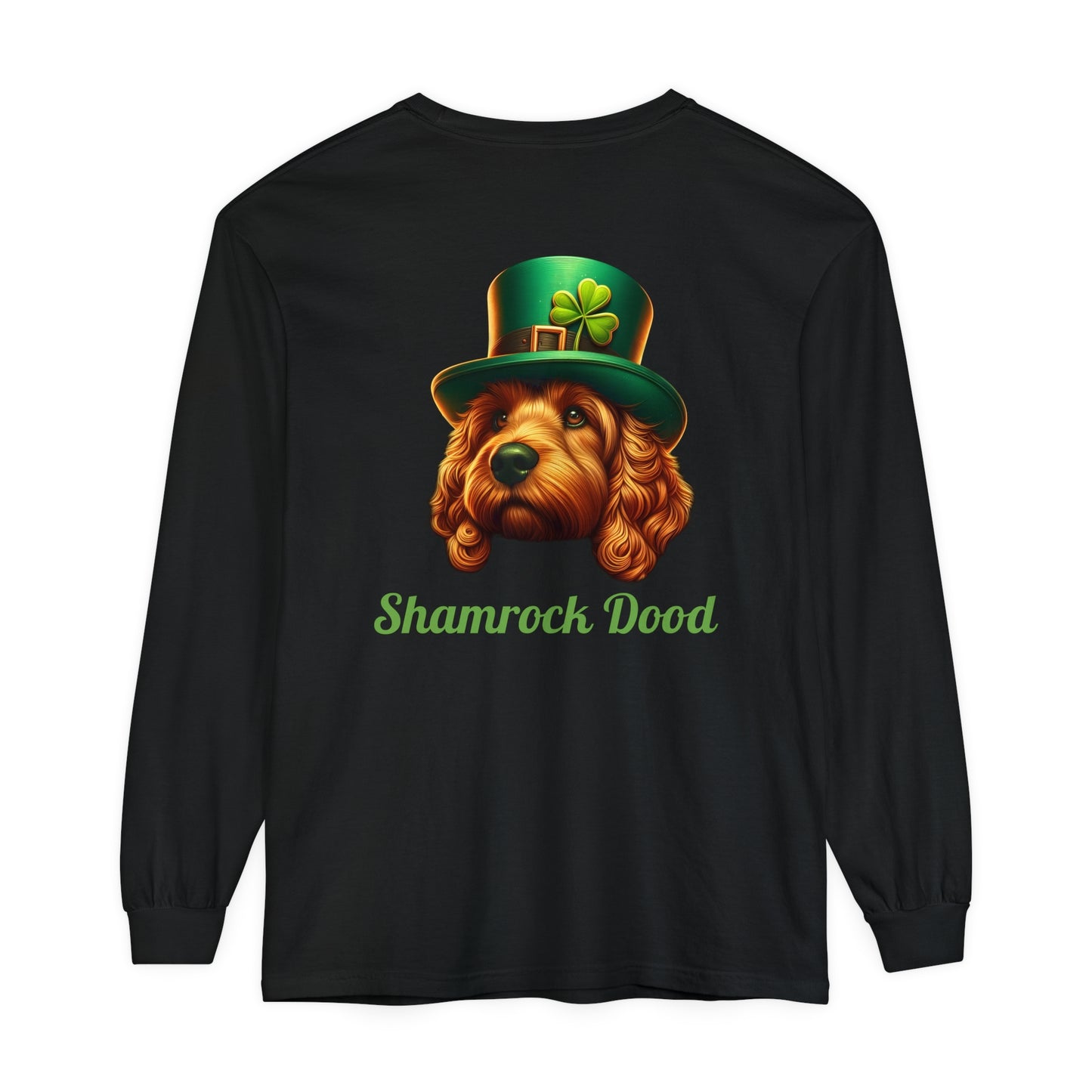 Shamrock Dood Unisex Garment-dyed Long Sleeve T-Shirt