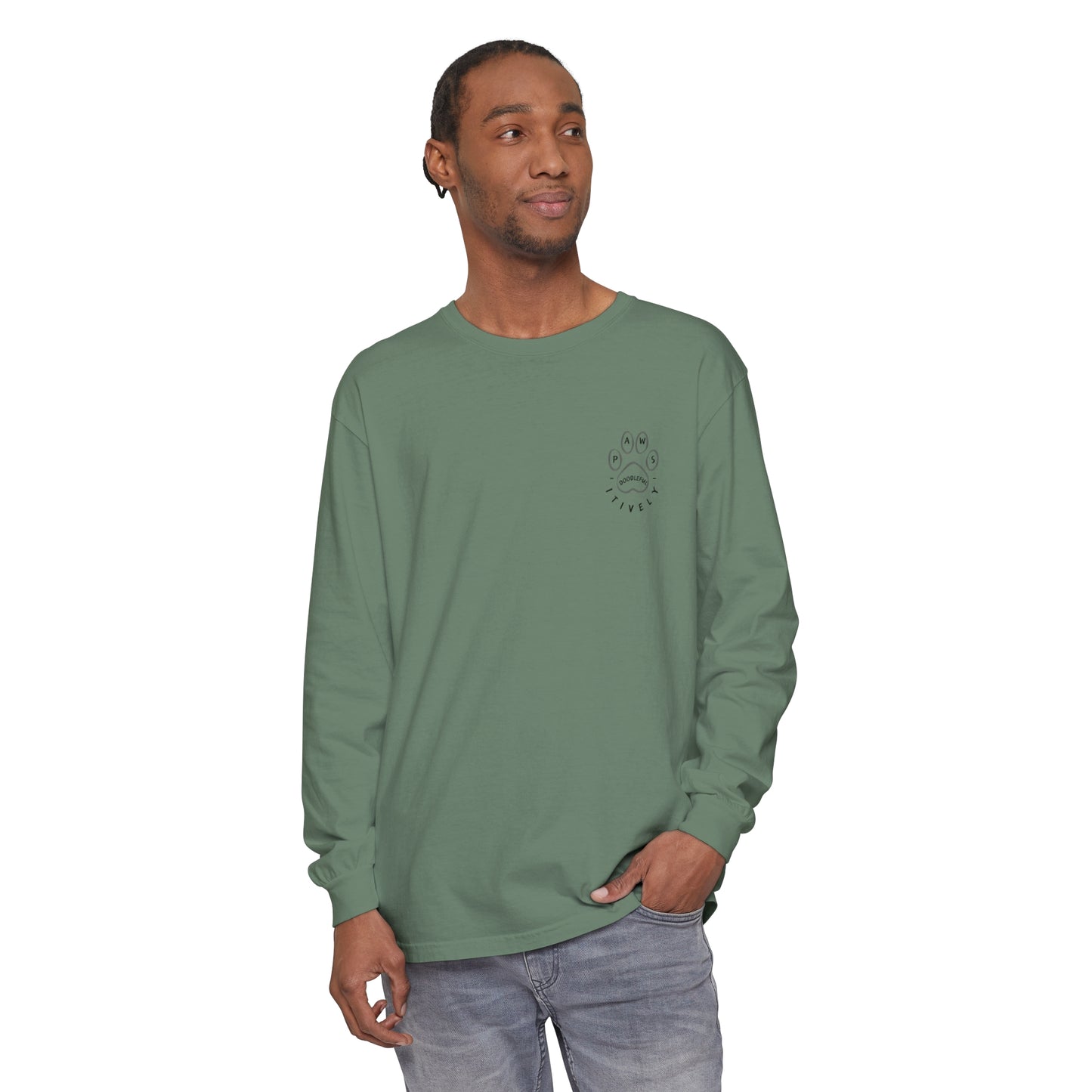 Shamrock Dood Unisex Garment-dyed Long Sleeve T-Shirt