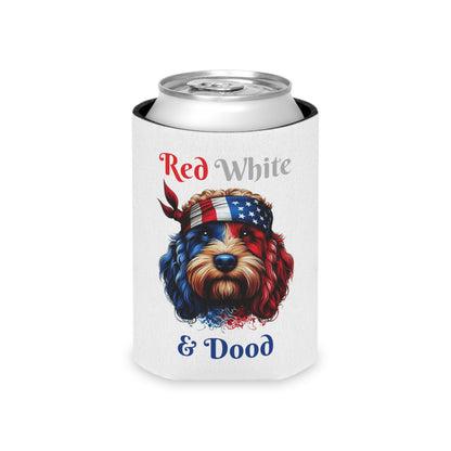 Red White and Dood Can Cooler