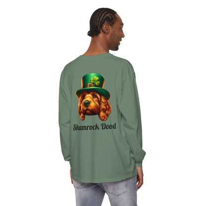 Shamrock Dood Unisex Garment-dyed Long Sleeve T-Shirt