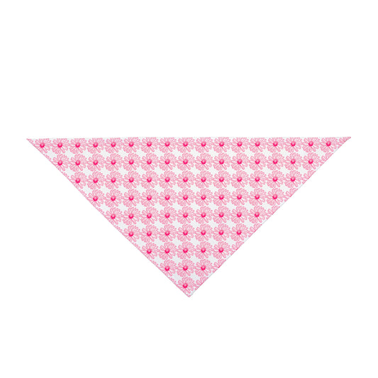 Pink Flower Pet Bandana