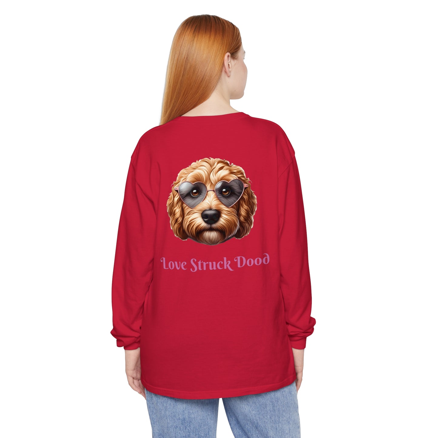 Love Struck Dood Unisex Garment-dyed Long Sleeve T-Shirt