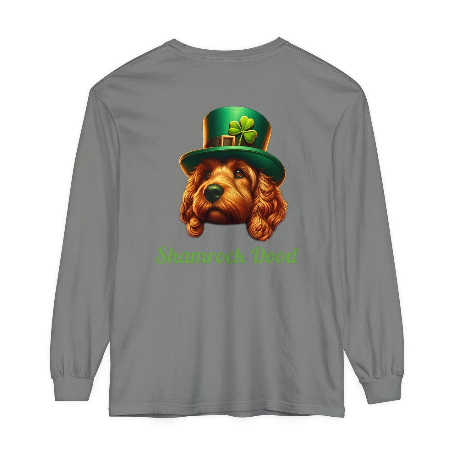 Shamrock Dood Unisex Garment-dyed Long Sleeve T-Shirt