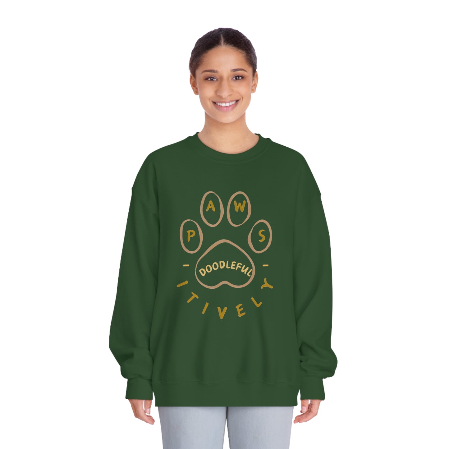 Pawsitively Doodleful Unisex DryBlend® Crewneck Sweatshirt