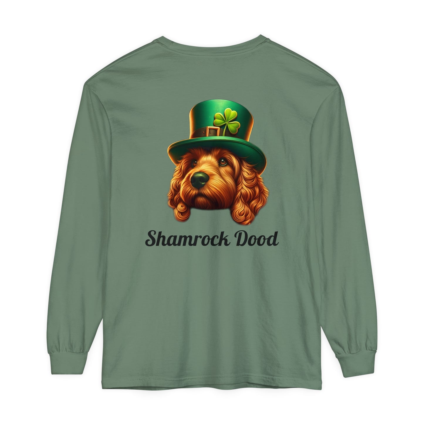 Shamrock Dood Unisex Garment-dyed Long Sleeve T-Shirt