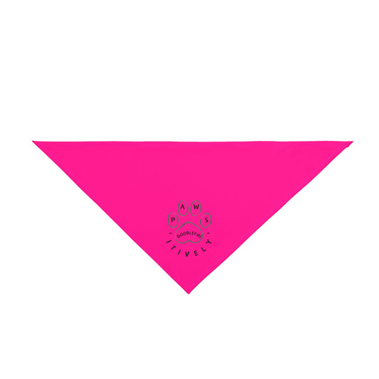 Hot Pink Logo Pet Bandana