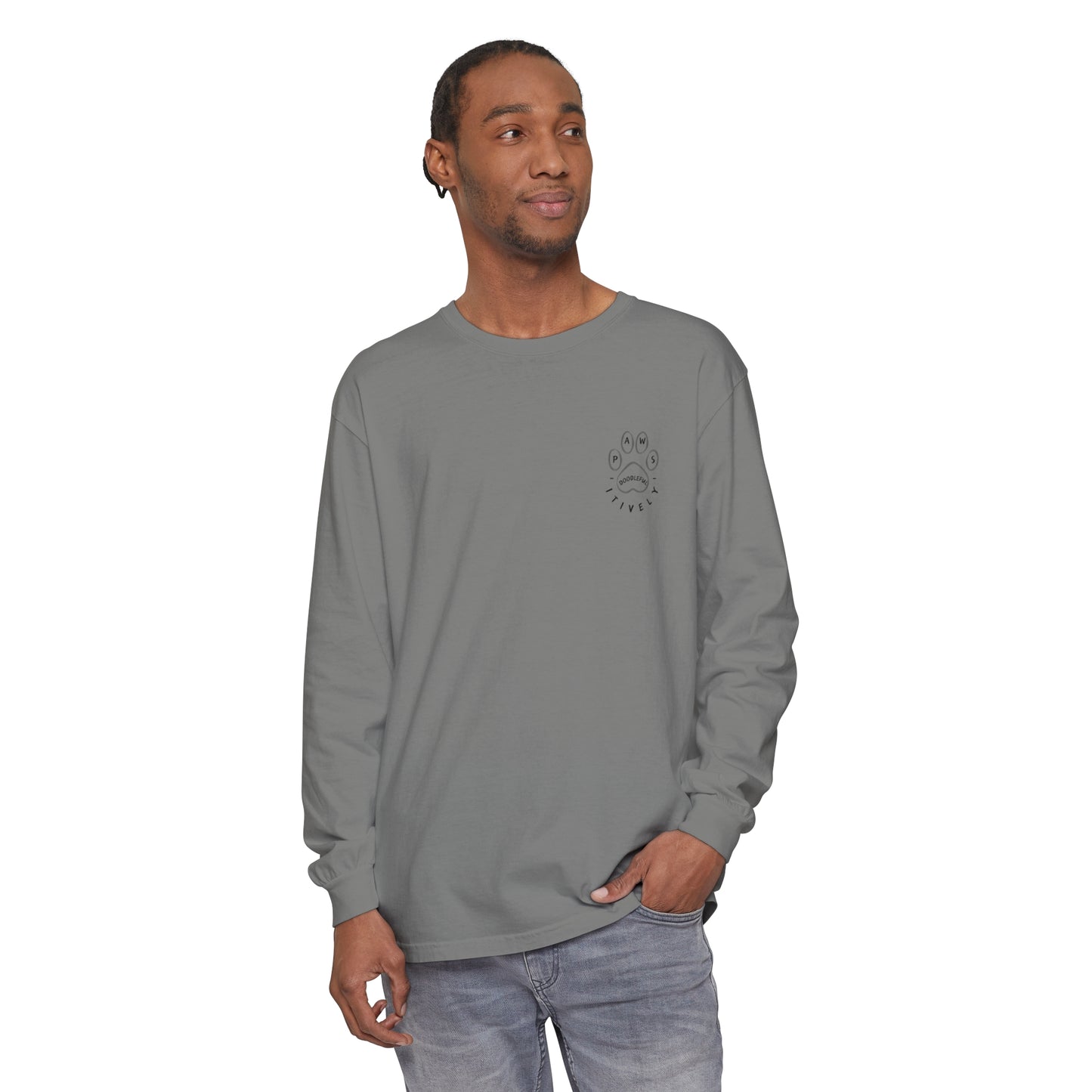 Doodle Chic Unisex Garment-dyed Long Sleeve T-Shirt