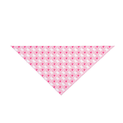 Pink Flower Pet Bandana