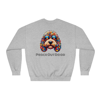 Peace Out Dood Unisex DryBlend® Crewneck Sweatshirt