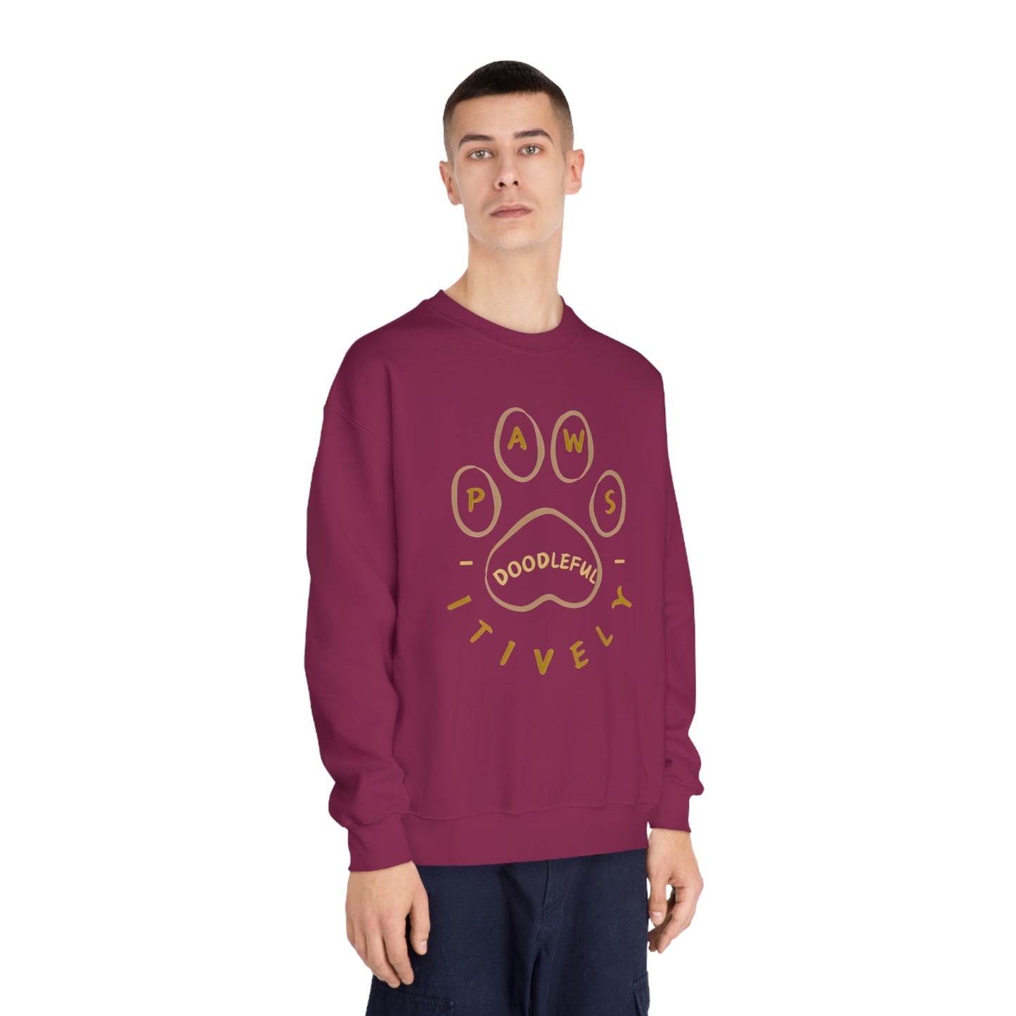 Pawsitively Doodleful Unisex DryBlend® Crewneck Sweatshirt