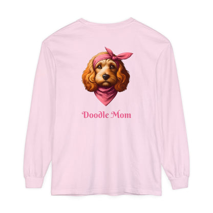 Doodle Mom Unisex Garment-dyed Long Sleeve T-Shirt