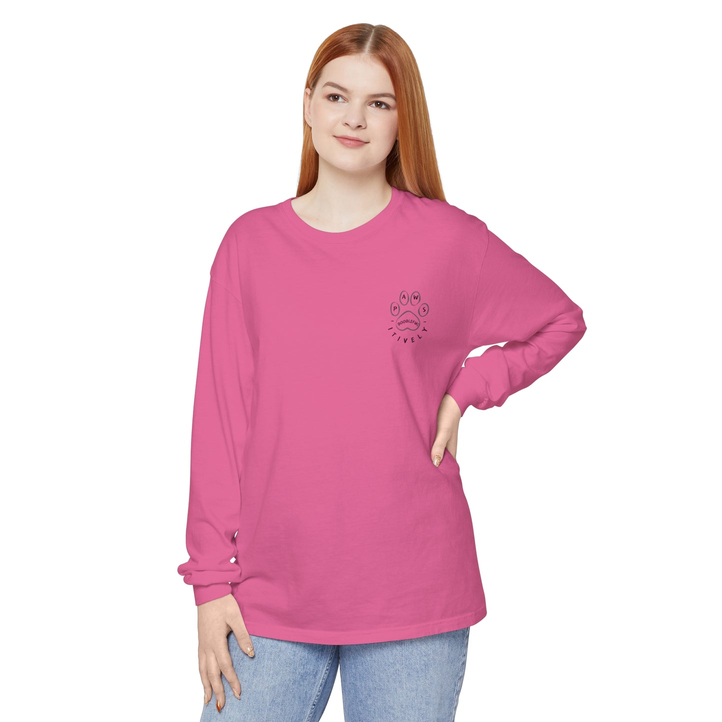 Love Struck Dood Unisex Garment-dyed Long Sleeve T-Shirt