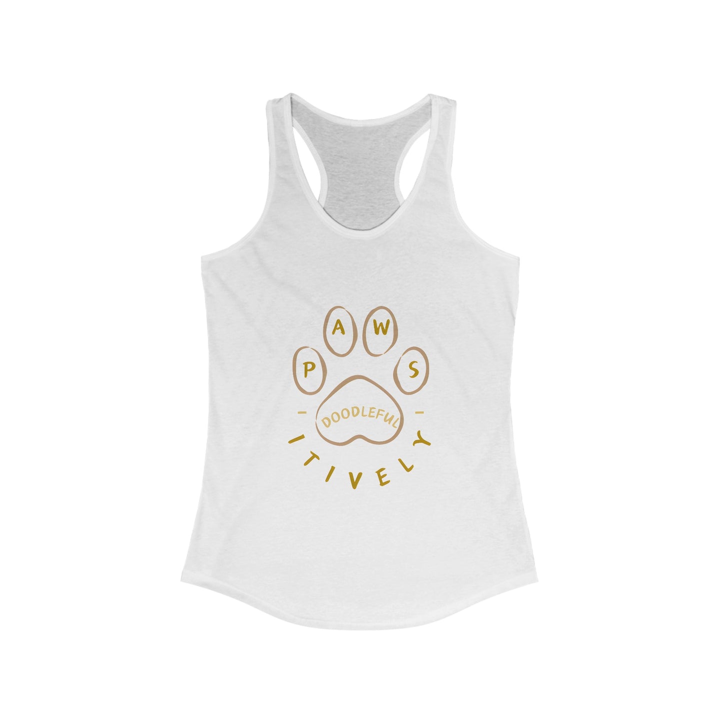 Pawsitively Doodleful Women's Ideal Racerback Tank