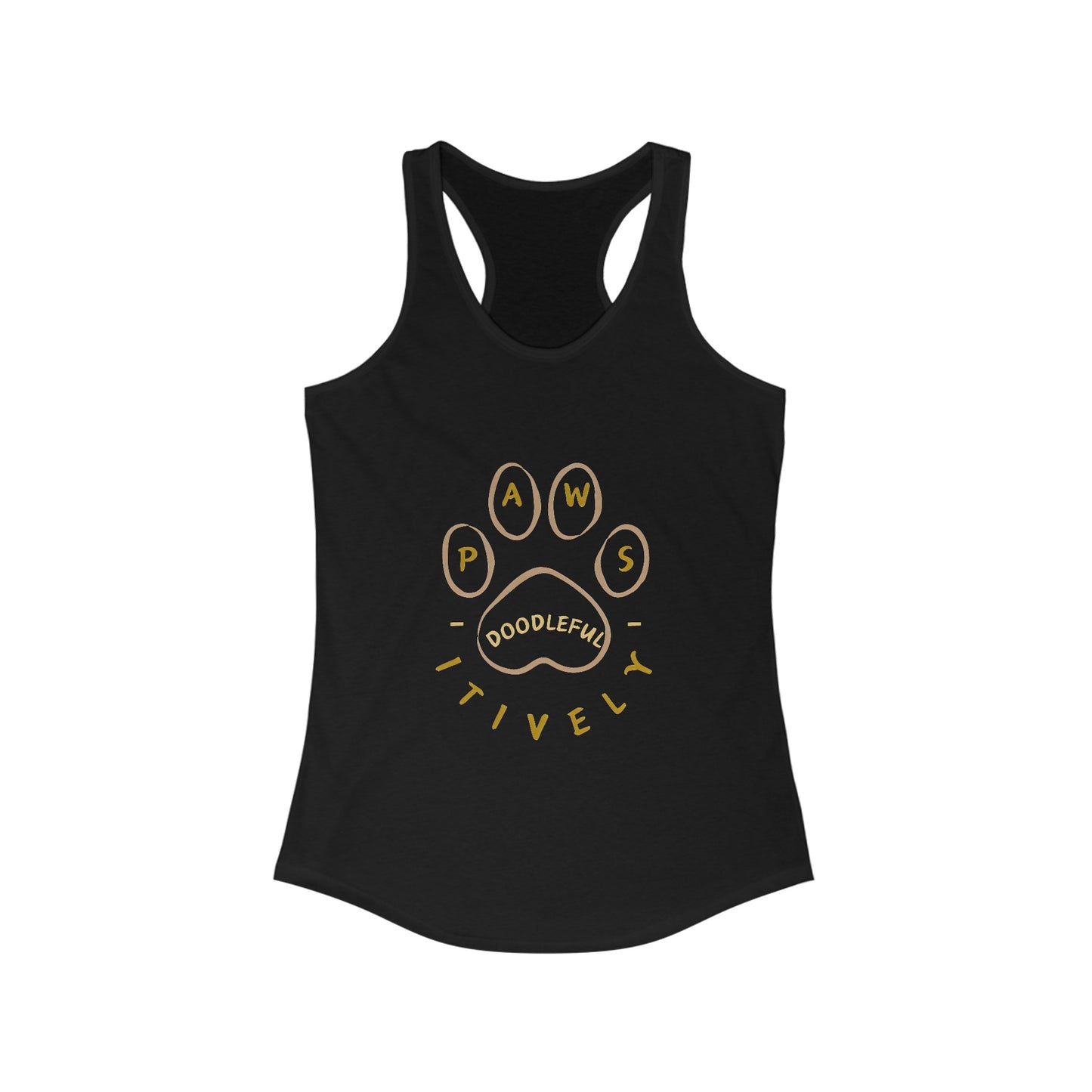 Pawsitively Doodleful Women's Ideal Racerback Tank