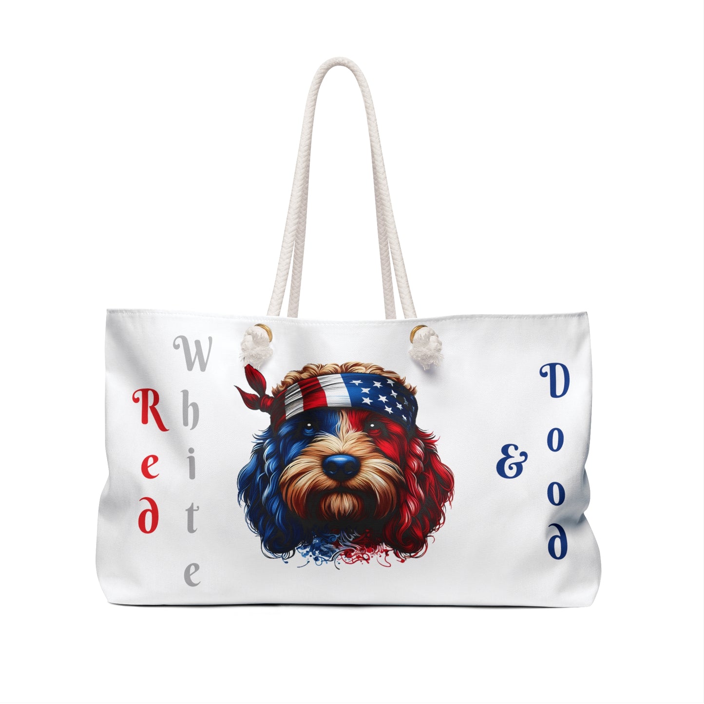 Red White and Dood Weekender Bag