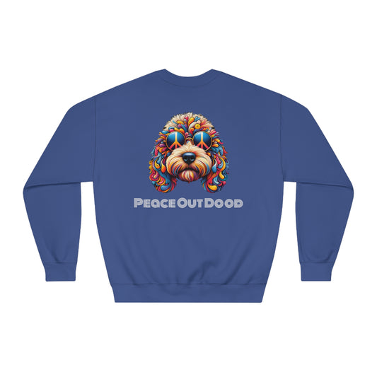 Peace Out Dood Unisex DryBlend® Crewneck Sweatshirt